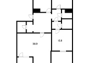 4-к квартира, 121.5 м², 17/25 эт. - 2901144